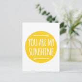 Carte Postale Vous êtes mon soleil, l'art des mots, le design du (Debout devant)
