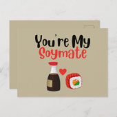Carte Postale Vous êtes Mon Soymate, Soy (Devant / Derrière)
