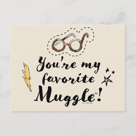 Carte Postale Vous êtes My Favorite Muggle™ (Devant)