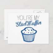 Carte Postale Vous êtes My Stud Muffin (Devant / Derrière)