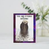 Carte Postale Vous êtes Otterly Extraordinaire Cute Pun avec Swe (Debout devant)
