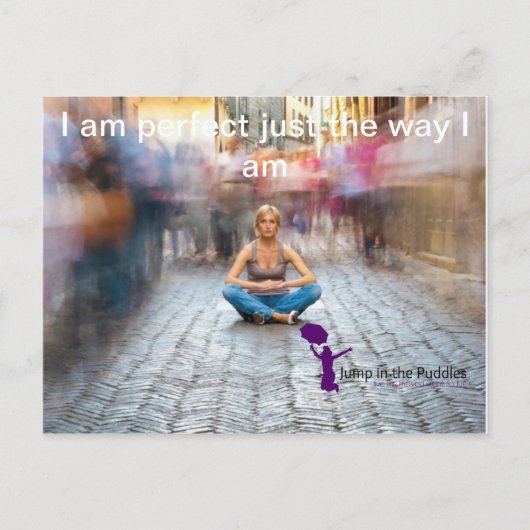 Carte Postale Vous êtes parfait comme vous êtes (Devant)