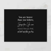 Carte Postale vous êtes plus courageux que vous ne croyez plus (Devant)