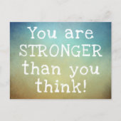 Carte postale « Vous êtes plus fort que vous ne le (Devant)
