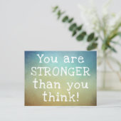 Carte postale « Vous êtes plus fort que vous ne le (Debout devant)