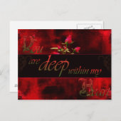 Carte Postale Vous êtes profondément dans mon coeur (Devant / Derrière)