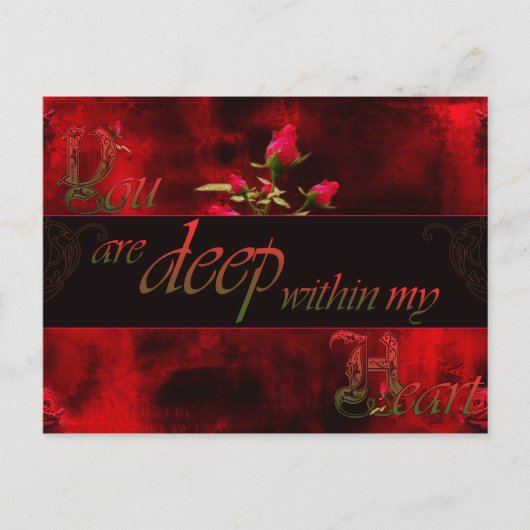 Carte Postale Vous êtes profondément dans mon coeur (Devant)