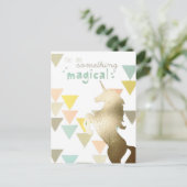 Carte Postale Vous Êtes Quelque Chose De Magique Or Unicorn (Debout devant)