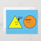 Carte Postale Vous êtes si inondée - Géométrie drôle (Devant / Derrière)