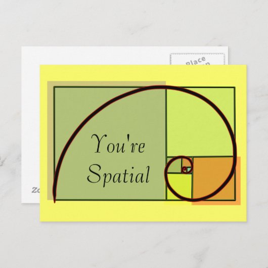 Carte Postale Vous êtes spatiale (Devant / Derrière)