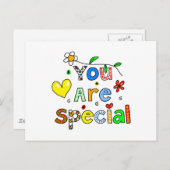 Carte Postale Vous Êtes Spécial (Devant / Derrière)