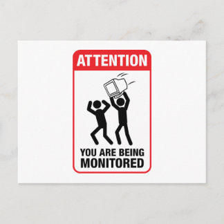 Carte Postale Vous Êtes Surveillé - Humour De Bureau