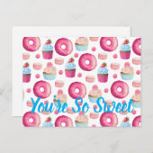 Carte Postale Vous êtes tellement sucré Cupcake Donut Bakery (Devant / Derrière)