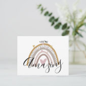 Carte Postale vous êtes un positif incroyable (Debout devant)