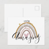 Carte Postale vous êtes un positif incroyable (Devant / Derrière)