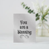 Carte Postale Vous êtes une bénédiction (Debout devant)