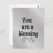 Carte Postale Vous êtes une bénédiction (Devant / Derrière)
