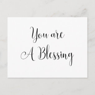 Carte Postale Vous êtes une Bénédiction, Message Inspirant