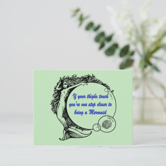 Carte Postale Vous êtes une Sirène (Debout devant)