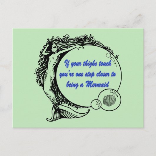 Carte Postale Vous êtes une Sirène (Devant)