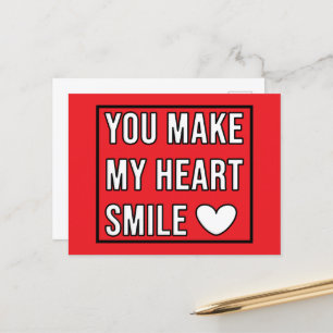 Carte Postale Vous Faites Sourrir Mon Coeur