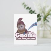 Carte Postale vous Gnome Je suis génial (Debout devant)