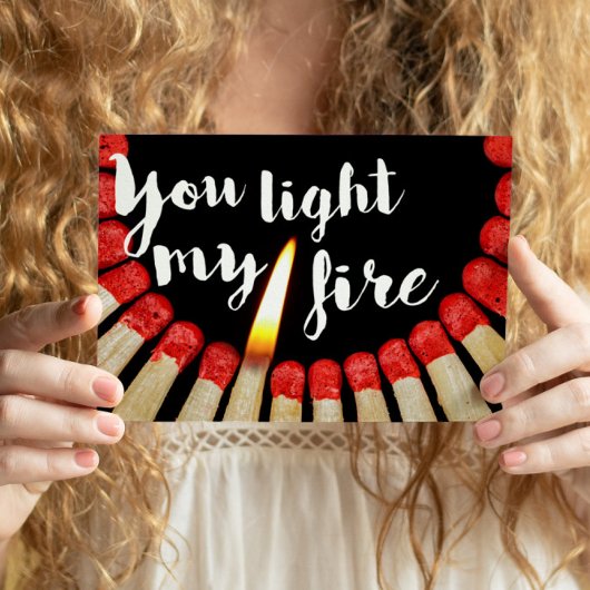 Carte Postale Vous Illuminez Mon Feu Citation De Photo Romantiqu