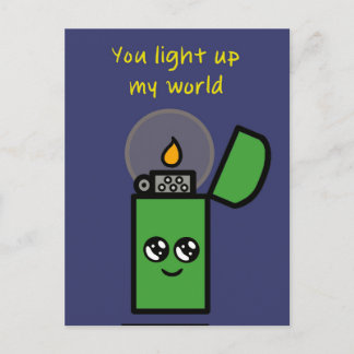 Carte postale "Vous illuminez mon monde"