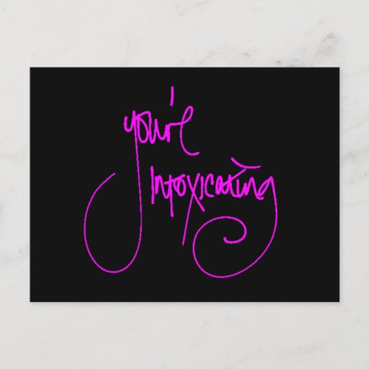 CARTE POSTALE VOUS INTOXIEZ CHEEKY FLIRTING DITES COMPLI (Devant)