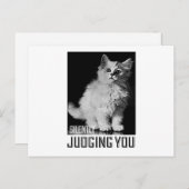 Carte Postale Vous Jugez Silencieusement (Devant / Derrière)