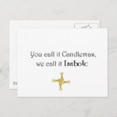 Carte Postale Vous L'Appelez Chandlemas, Nous L'Appelons Imbolc (Devant / Derrière)