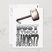 Carte Postale Vous levez-vous même ? (Devant / Derrière)