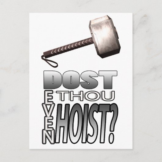 Carte Postale Vous levez-vous même ? (Devant)