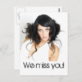 Carte Postale Vous Manquez ! (Devant / Derrière)