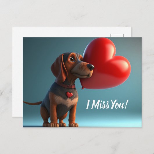 Carte Postale Vous Manquez ! (Devant / Derrière)