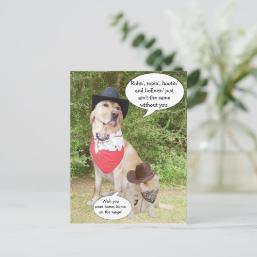 Carte Postale Vous manquez... (Debout devant)