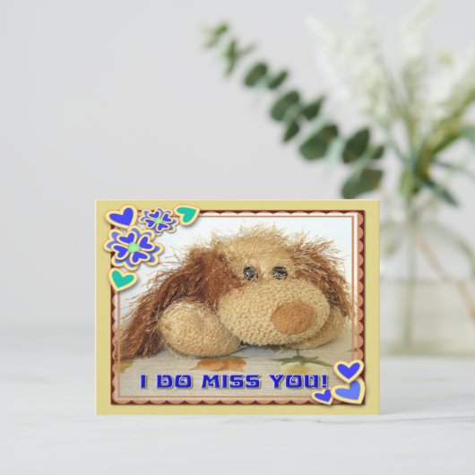 CARTE POSTALE VOUS MANQUEZ ! (Debout devant)