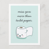 Carte Postale Vous Manquez Plus Que Du Papier Toilette (Devant)