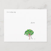 Carte Postale Vous Manquez, Tree House (Dos)