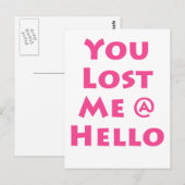 Carte Postale Vous M'Avez Eu @ Bonjour (Devant / Derrière)