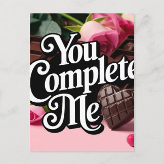 CARTE POSTALE VOUS ME COMPLÉTEZ