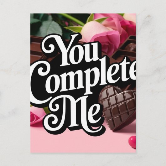 CARTE POSTALE VOUS ME COMPLÉTEZ (Devant)