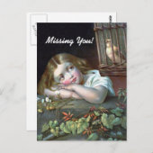 Carte Postale Vous me manquez (Devant / Derrière)