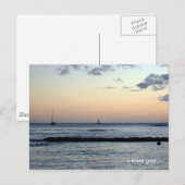 Carte Postale vous me manquez ... (Devant / Derrière)