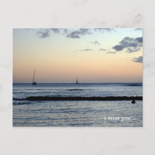 Carte Postale vous me manquez ... (Devant)