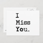 Carte Postale Vous Me Manquez. (Devant / Derrière)