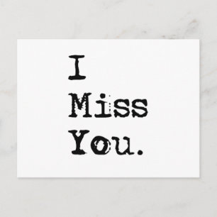 Carte Postale Vous Me Manquez.