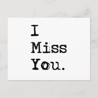 Carte Postale Vous Me Manquez.