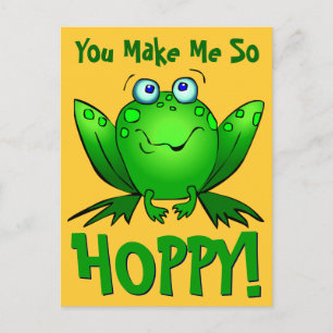 Carte Postale Vous me rendez si joyeux Grenouille de dessin anim