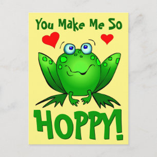 Carte Postale Vous Me Rendez Tellement Joyeux Grenouille de Dess